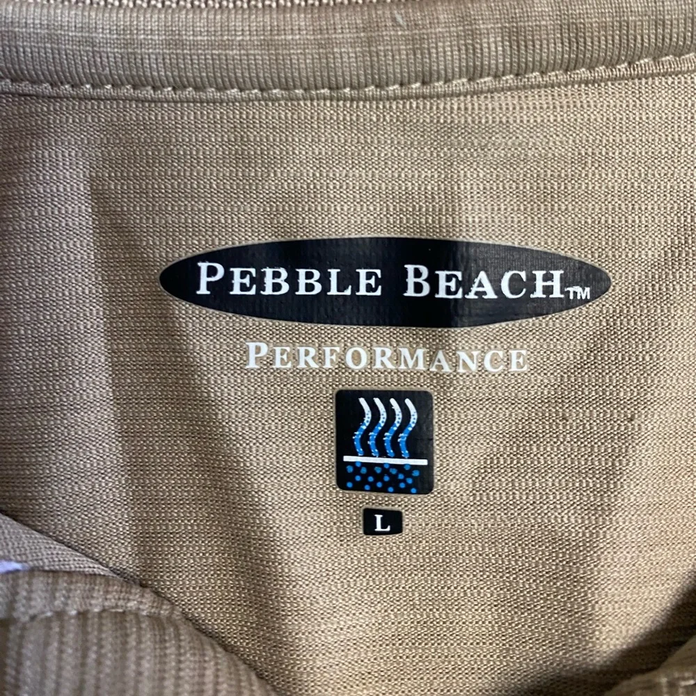 Pebble Beach Performance Short Sleeve Golf Shirt Men’s Large